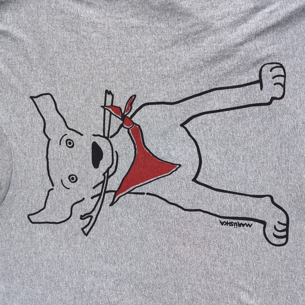 Marushka Hand Printed Fetch Short Sleeve T-Shirt - Picture 3 of 4